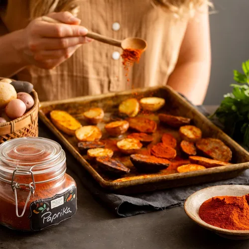 Vista 2 de FRONTIER Co-op Orgánica Paprika, piso, 1 libra Bulk Bolsa