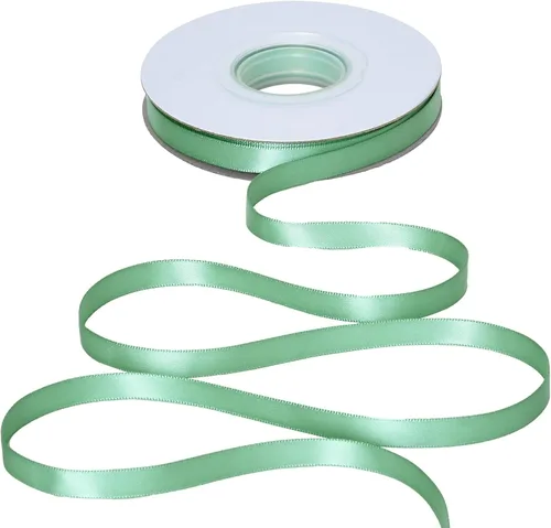 Vista 217 de YAMA Cinta de satén de doble cara, 1 1/2 pulgadas, 25 yardas para envolver regalos, color negro