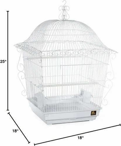 Vista 2 de Prevue Pet Products Jaula para pájaros Scrollwork compatible con soporte Blanco