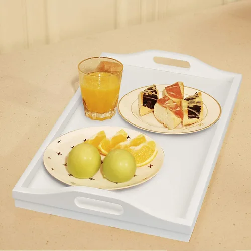 Vista 7 de Bandeja de cama con patas plegables de madera para servir desayuno en cama o bandeja para platos, mesa de TV, bandeja para computadora portátil