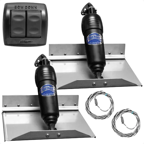 Vista 11 de Sistema de aletas de compensación eléctrico Bolt 12" x 9", kit completo BOLT129, 12V DC - FO4322