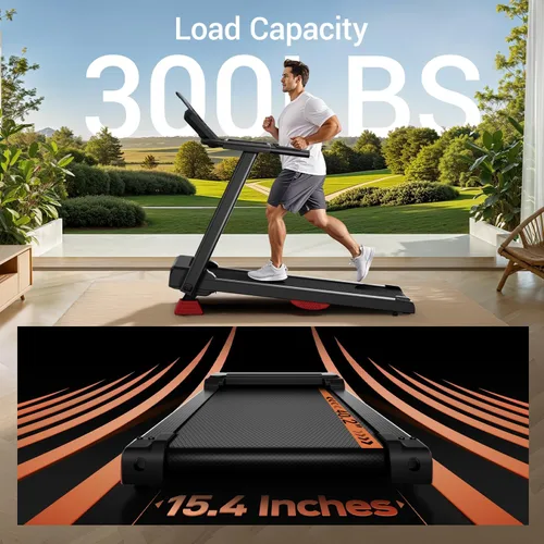 Vista 4 de 3-in-1 Walking Pad with 15% Incline, Portable Under Desk Treadmill, Foldable Treadmills for Home and Office, 2.5 HP Quiet Walking Pad Treadmill with