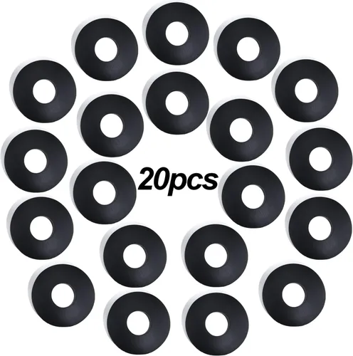 Vista 7 de iBroPrat Glad - Sellos de mano, 20 piezas de juntas de goma Gladhand, juntas negras, ojales elásticos para semirremolques, manguera de aire