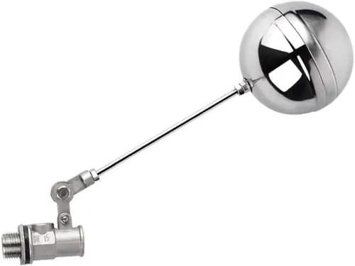 1pcs Adjustable Floating Ball Valve, 1/2inch 304 Stainless Steel Float Valve, Water Level Controller For Water Tank Towers