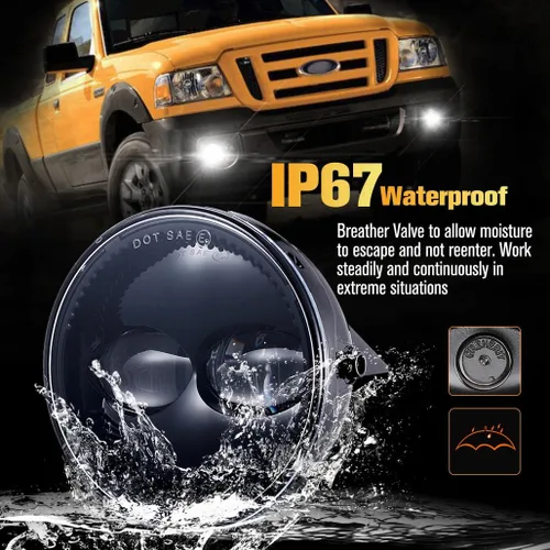 Vista 3 de Z-OFFROAD Conjunto de luces antiniebla LED de 4.5 pulgadas y 48 W, compatible con Ford Ranger 2007-2014 2008 2009 2010 2011 – 1 par
