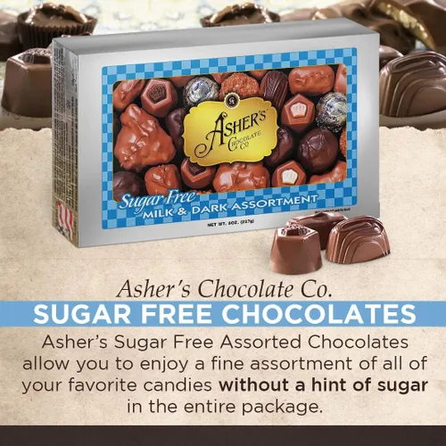 Vista 4 de Asher's Chocolates Caja de regalo navideña, surtido de leche y chocolate negro, pequeños lotes de chocolate kosher, propiedad familiar desde 1892