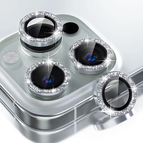 Vista 10 de Choiche Compatible para iPhone 16 Pro/iPhone 16 Pro Max Protector de Lente de Cámara, Vidrio Templado 9H Protector de Pantalla de Cubierta de Cámara