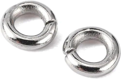 Vista 37 de HDSupplies 100 anillos de acero inoxidable 304 en tono negro, calibre 18 de 0.236 in (0.039 pulgadas de grosor)