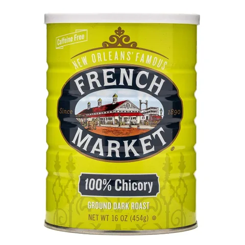 Vista 21 de French Market Coffee & Chicory Restaurant Blend Café molido tostado medio oscuro, lata de 12 onzas (paquete de 6)