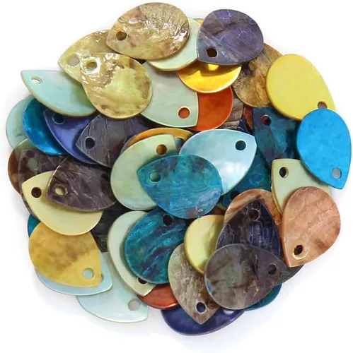 Vista 22 de Firstmeet - Cuentas de concha de mejillón, 240 piezas, naturales, 12 mm, planas y redondas, con reverso iridescente, para hacer joyas artesanales