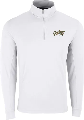 Vista 18 de Vantage Apparel Jersey con cremallera de un cuarto de béisbol de la liga menor