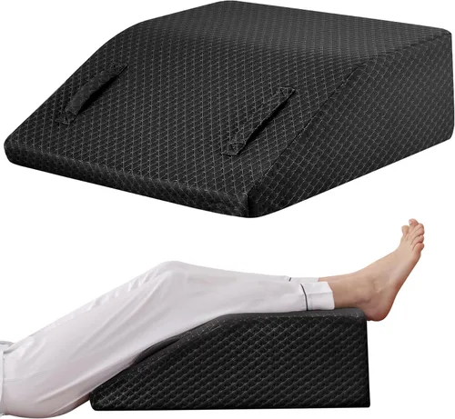Vista 9 de Ruqmuis Almohada de Elevación de Piernas para Después de Cirugía, Almohada de Espuma de 6 Pulgadas para Elevar Piernas para Hinchazón y Circulación