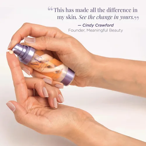 Vista 7 de Meaningful Beauty Crème de Serum, Hidratante de noche con extracto de melón, péptidos y ácido hialurónico