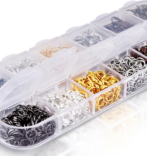 Vista 5 de Mudder - Cierre de pinza de langosta y 6 colores abiertos para bisutería (0.472 in, 0.197 in)