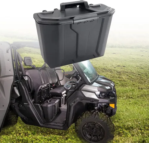 Contenedor de almacenamiento extraíble compatible con Can Am Defender, caja de almacenamiento impermeable para debajo del asiento del pasajero,