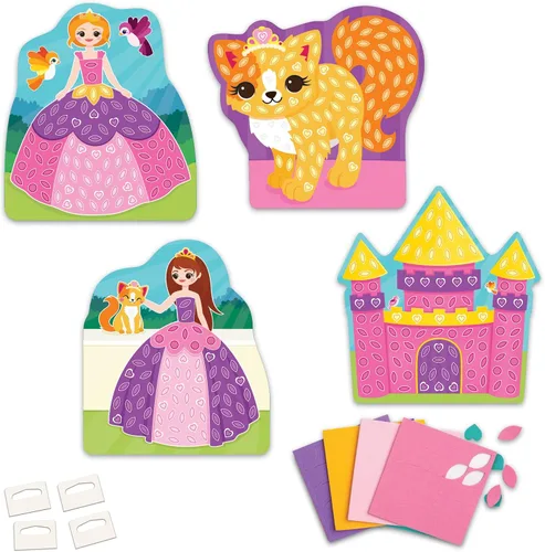 Vista 5 de ORB My First Sticky Mosaicos Princesas, púrpura/rosa/amarillo/azul, 9.5 x 1.5 x 9.5 pulgadas (50955-00)