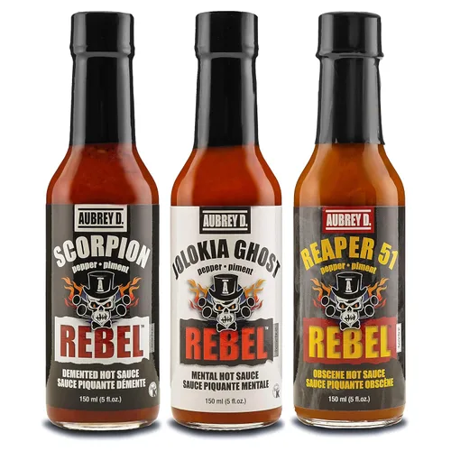 Vista 11 de Aubrey D. Rebel Scotch Bonnet - Salsa picante, sabor a pimienta picante para carne, pescado, pollo y verduras