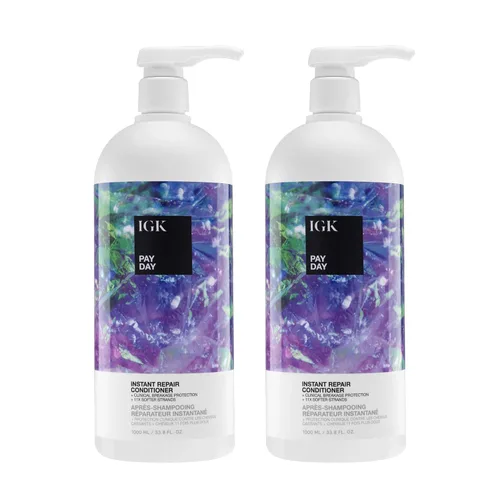 Vista 9 de IGK Pay Day Conditioner Liter – Moisturizing Shampoo for Dry, Damaged, or Chemically Treated Hair