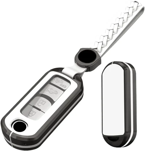 Vista 9 de Alloy Metal Key Fob Cover,2 Pack Compatible with Mazda 3 6 8 Miata MX-5 CX-3 CX-5 CX-7 CX-9 RX-8