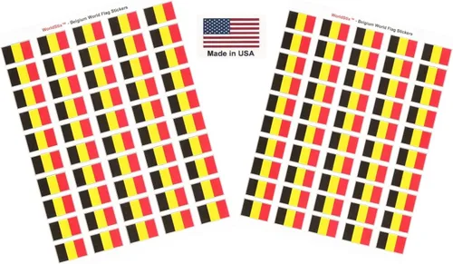 Vista 278 de 100 calcomanías de la bandera de Afganistán, dos hojas de 50, 1.5" x 1" hechas en Estados Unidos, calcomanías autoadhesivas para álbum de recortes