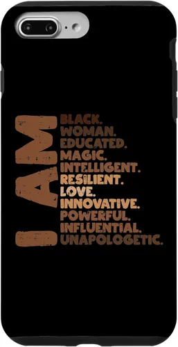 Vista 12 de I Am Black Woman Melanin Africa Pride History BHM Women Gift Case for iPhone 17