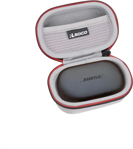 Vista 8 de RLSOCO Funda rígida para Bose QuietComfort (modelo 2020) / Auriculares deportivos inalámbricos con cancelación de ruido - Negro Bolsa