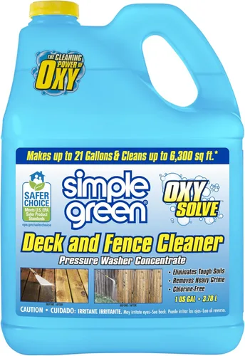 Simple Green Oxy Solve Limpiador a presión para cubierta y cerca - concentrado 1 galón