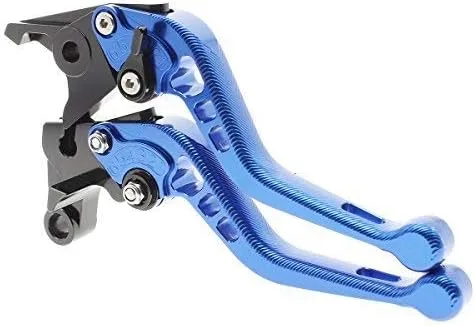 Palancas de embrague de freno corto de aluminio con textura 3D para motocicleta compatibles con YZF R3 R25 2013-2021, MT-03 MT-25 2015-2021 Palanca
