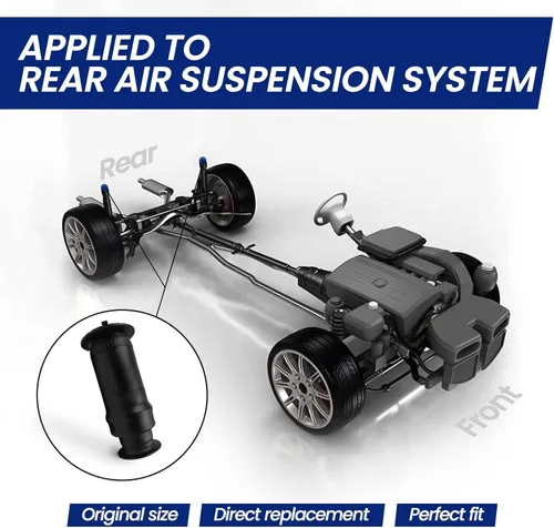 Vista 3 de 2 piezas de suspensión trasera con resorte de aire compatible con Buick Rainier, Chevrolet SSR, Trailblazer, GMC Envoy, Isuzu Ascender, Oldsmobile