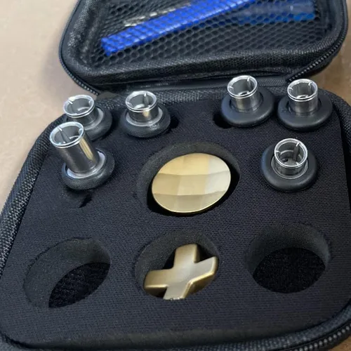 Vista 9 de Gaming Accessory Replacement for Xbox One Elite Series 2 Controller Accessories Replacement Buttons Pack Metal Mod 6 Swap Joystick, 4 Paddles, 2