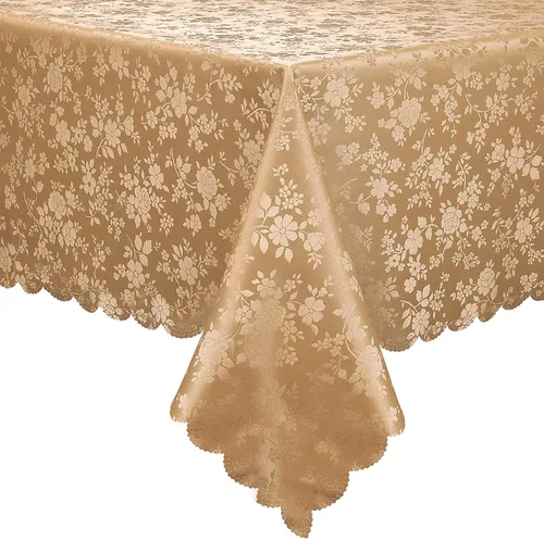 Vista 76 de Smiry Square Table Cloth, Waterproof Heavy Duty Vinyl Tablecloths, Wipeable Washable Table Cover for Kitchen and Dining Room (Baby Blue, 54" X 54")