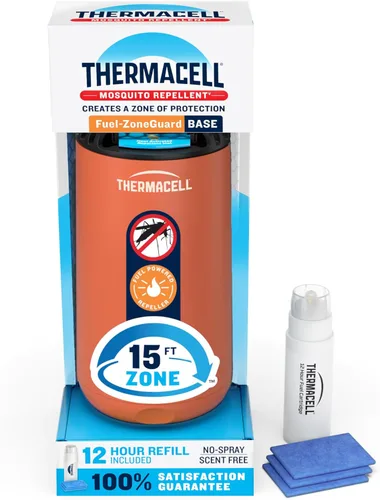 Thermacell - Repelente de mosquitos Patio Shield; incluye recarga de 12 horas; repelente de mosquitos altamente eficaz para patio; alternativa al