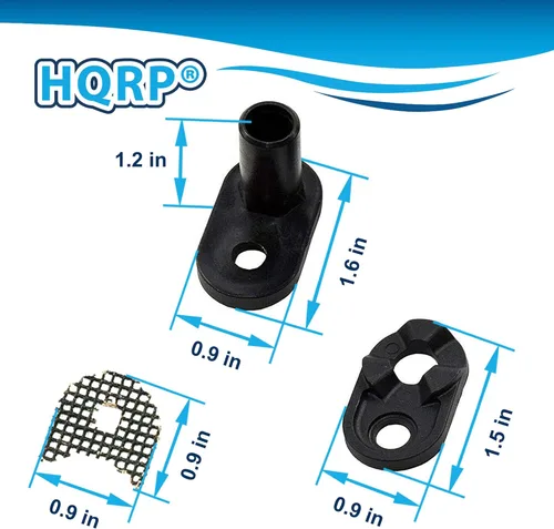 Vista 6 de HQRP Kit de cierrapuertas compatible con Whirlpool 4318165 WPW10329686 WP2182179 AP3103517 PS358690 2182178 Reemplazo de refrigerador