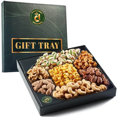 Vista 8 de Día de San Valentín – Cesta de regalo de frutas y nueces – Caja de regalo de 7 frutas secas y nueces con mango, albaricoque, piña, almendras