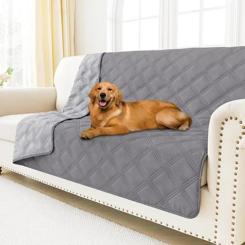 Vista 122 de Smiry Funda Manta Impermeable para Cama de Perro, Manta Suave Reversible para Mascotas, Lavable a Prueba de Fugas, Funda para Gatos y Perros
