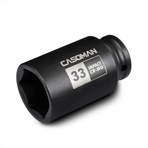 Vista 20 de CASOMAN Enchufe de impacto de 6 PT de 1/2 pulgada x 1.417 in de profundidad, CR-MO, 1/2 pulgada de transmisión de 6 puntos para una fácil extracción