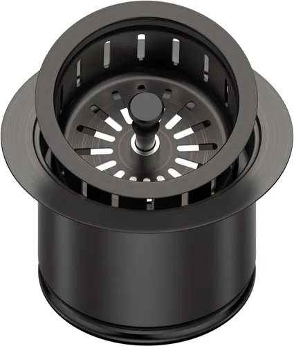 Vista 9 de Kitchen - Kit de brida de acero inoxidable con colador de cesta y tapón de drenaje para drenaje estándar de fregadero de 3 1/2 pulgadas, brida