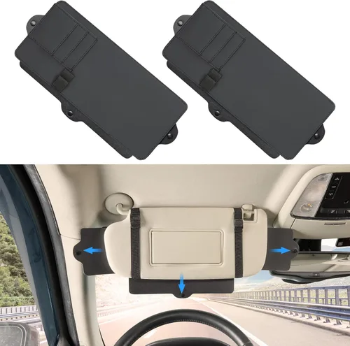 Vista 11 de JoyTutus Extensor de Parasol para Visera de Automóvil, Visera Solar Ajustable que Protege contra el Deslumbramiento, Bloqueador de Rayos UV
