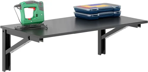 Vista 17 de Mesa plegable montada en la pared Need - Mesa plegable para comedor pequeño de alta resistencia Longitud 76 cm Ancho 51 cm Adición perfecta