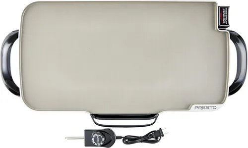 Vista 3 de Presto 07062 - Plancha eléctrica de 22 pulgadas con asas extraíbles de cerámica, Gris Cerámico