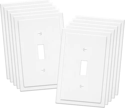Vista 11 de Placa Decorativa de Pared de Borde Moderno de 2 Enchufes, Cubierta para Interruptor de Salida, Doble Decorador, Placa Frontal Eléctrica