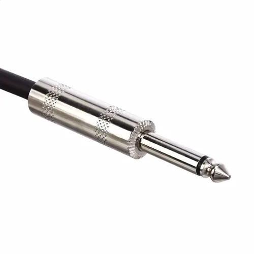 Vista 4 de Amazon Basics TS - Cable recto para instrumentos de 1/4 de pulgada para guitarra eléctrica, bajo y teclado con blindaje antiruido, 10 pies