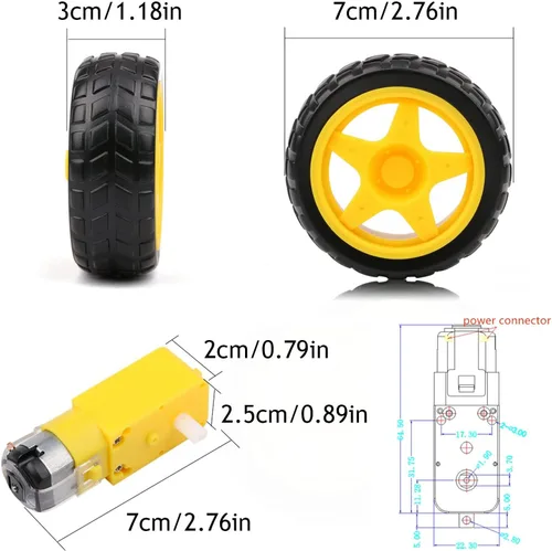 Vista 4 de Profesional 4WD Robot Smart Car Chassis Kit C101 con codificador de velocidad TT Motor, Modelo robótico con ruedas de metal Sciences Experimento