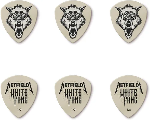 Vista 3 de Jim Dunlop Hetfield - Lata para púas de colmillo blanco de 0.039 in