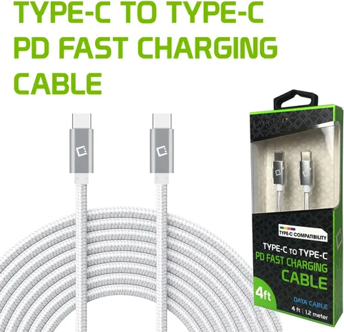 Vista 7 de Dual USB-C/PD 60W Fast Charging Cord Compatible with Xiaomi 12S Ultra Plus 5Gbps Data Transfer for Power Delivery Hi Capacity Charging (Black)