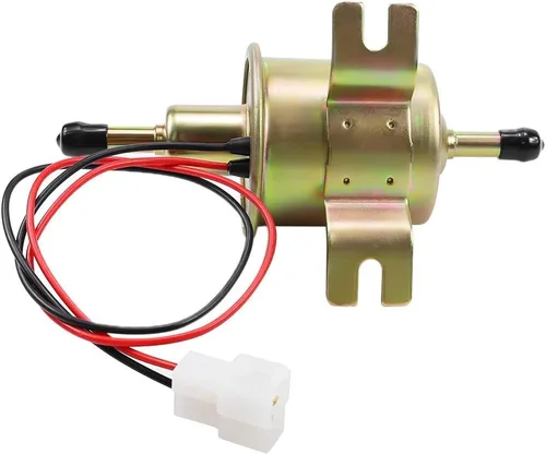 Vista 5 de Bomba de combustible eléctrica de 12 V, universal, baja presión, transferencia de 12 voltios, bomba de combustible en línea para cortacésped