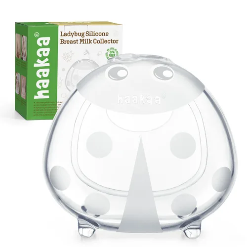 Vista 12 de haakaa - Colector de leche materna Ladybug, colector de leche para lactancia, cáscara de pecho para lactancia, reutilizable, colector de fugas
