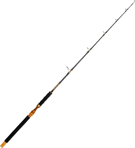 Vista 2 de Fiblink Caña de pescar pesada Jigging de agua salada de 1 pieza (30-50 lb/50-80 lb/80-120 lb, 5 pies 6 pulgadas)