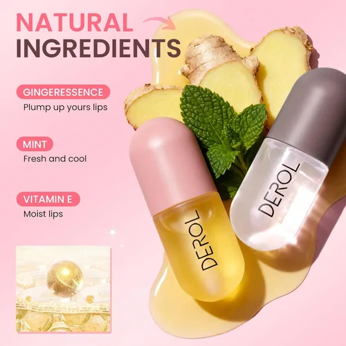 Vista 6 de Vafee - Rellenador de labios DEROL, suero natural para el cuidado de los labios y realzador de labios, mascarilla labial para labios más llenos