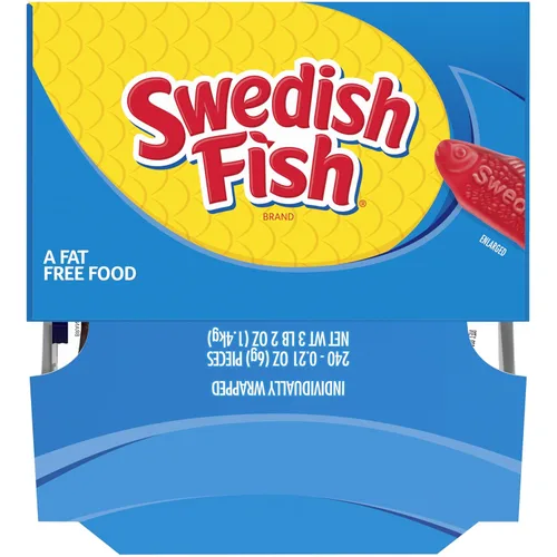 Vista 20 de Golosina Swedish Fish, paquetes individuales, 0.21 onzas